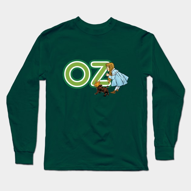 Vintage Wizard of Oz Dorothy and Toto Long Sleeve T-Shirt by MasterpieceCafe
